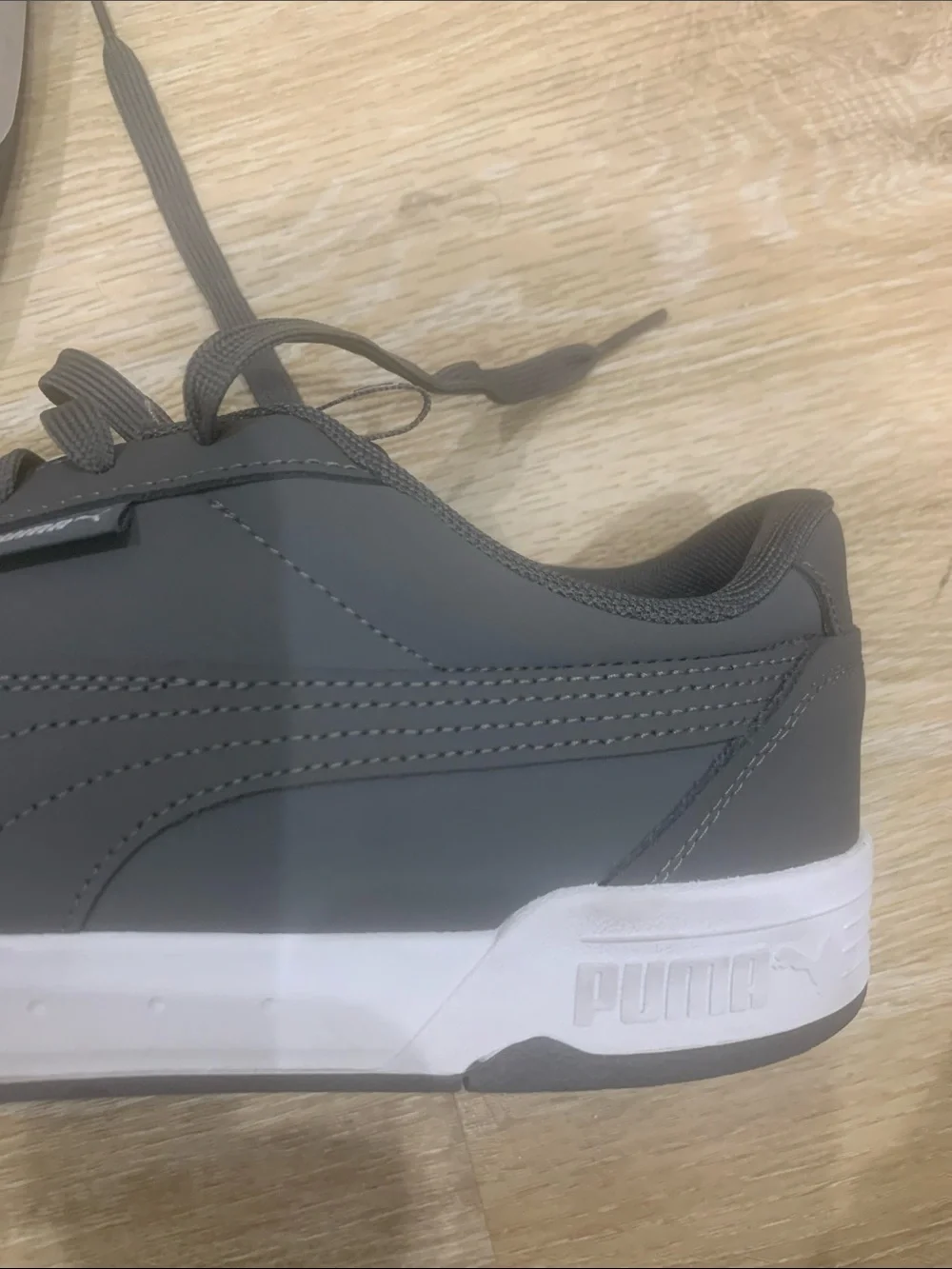 Puma Men's Charcoal Gray Low-Top Sneakers - Picture 3 of 6